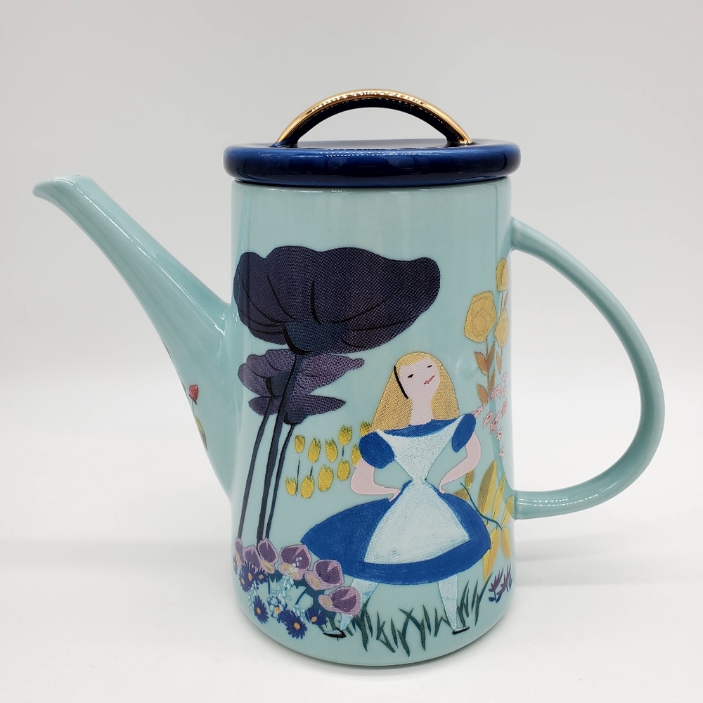 Disney Mary Blair Alice in Wonderland 70th Anniversary Teapot White Rabbit